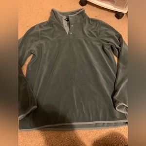 Cozy quarter zip teal/dark green color